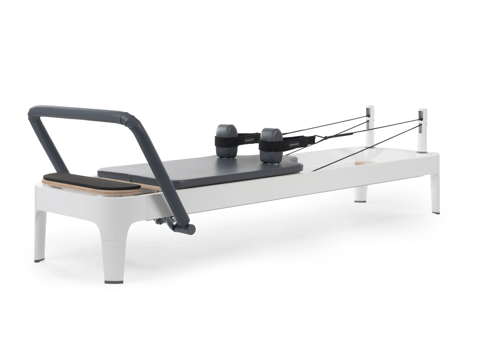 Balanced Body Allegro reformer on a white background